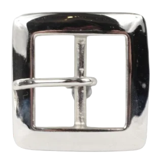 1.5 Inch 38mm Silver Square Belt Buckle