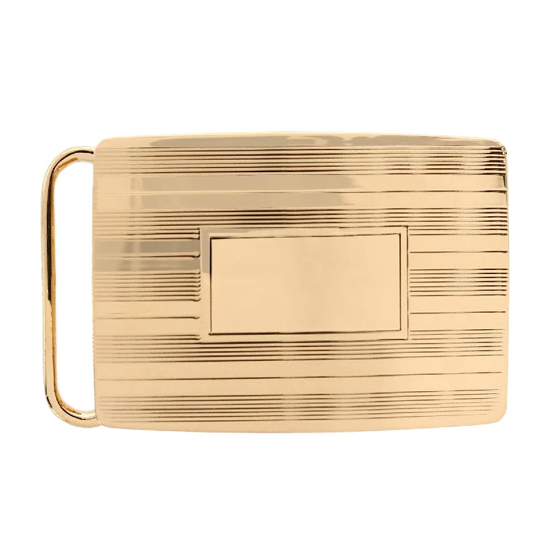 30mm Gold Plated Compression Belt Buckle