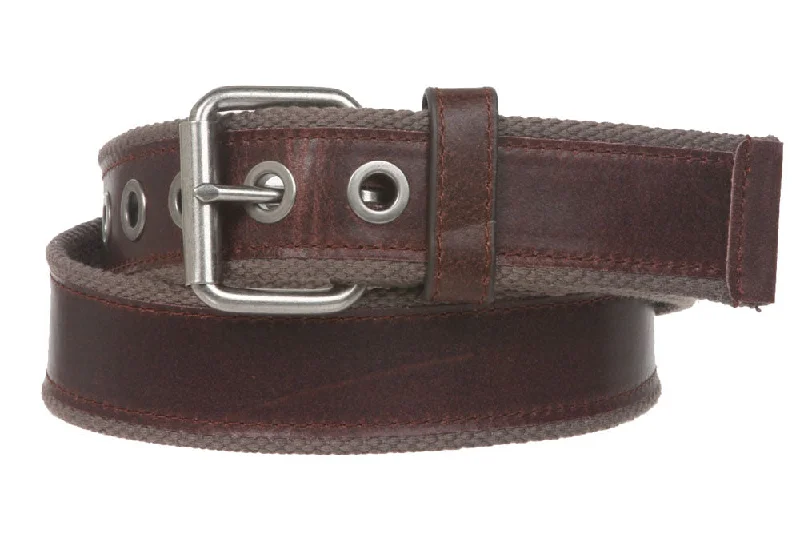 1 1/2" Grommets Canvas Web Casual Jean Belt