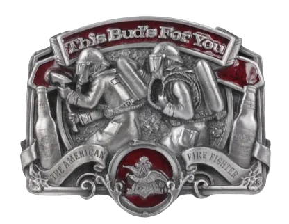 American Firefighters This Buds for You Belt Buckle