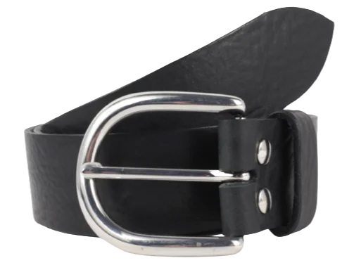 Black 1.5 Inch Designer Belt