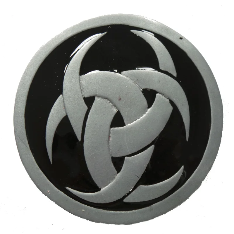 Black Runic Knot Belt Buckle