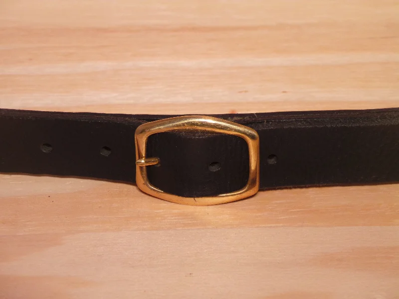 Brass Hexagon 1 Inch 25mm Leather Belt