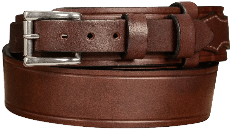 The Winchester: Brown Creased Accent Ranger 1.75" Extra Wide