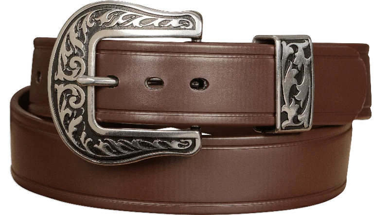 The Hercules Belt™ -  Brown Max Thick With Western Buckle And Keeper 1.50" (H570BR)