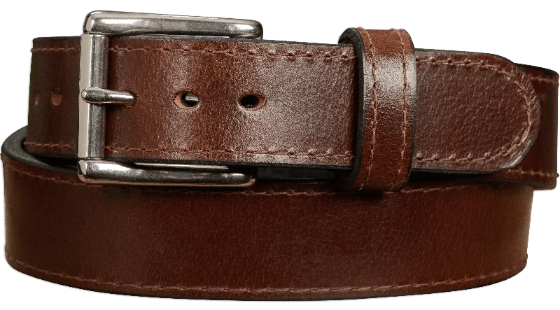 Men's Brown Water Buffalo Max Thickness Gun Belt