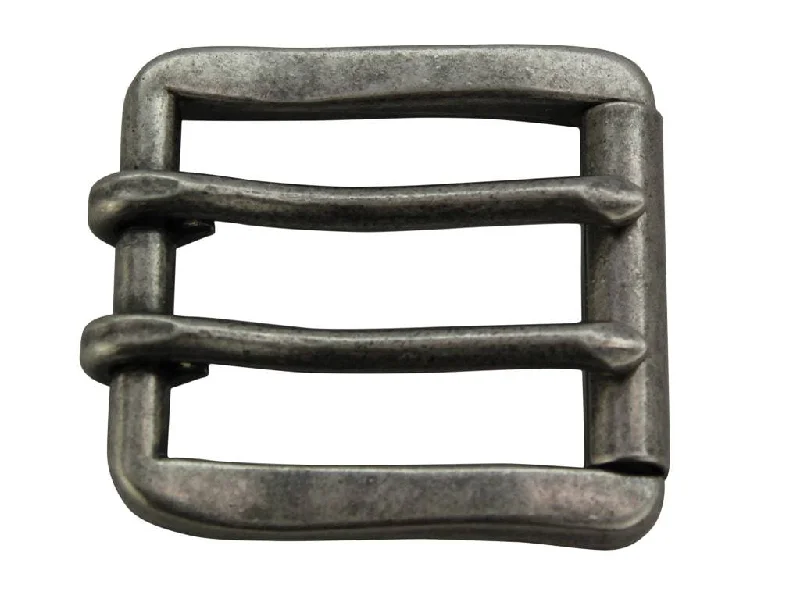 Truman: Brushed Nickel Double Prong Roller Buckle