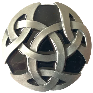 Celtic Design Black Belt Buckle