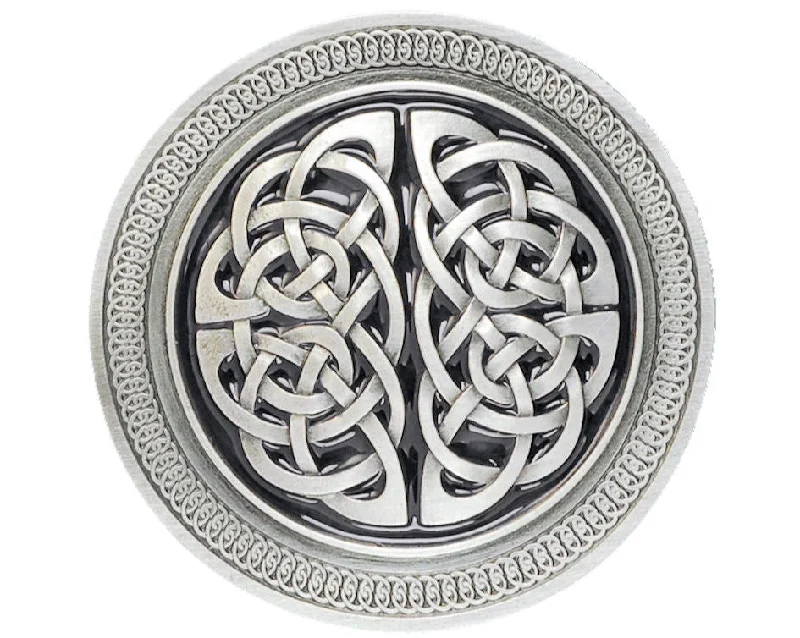 Celtic Knot Pewter Belt Buckle