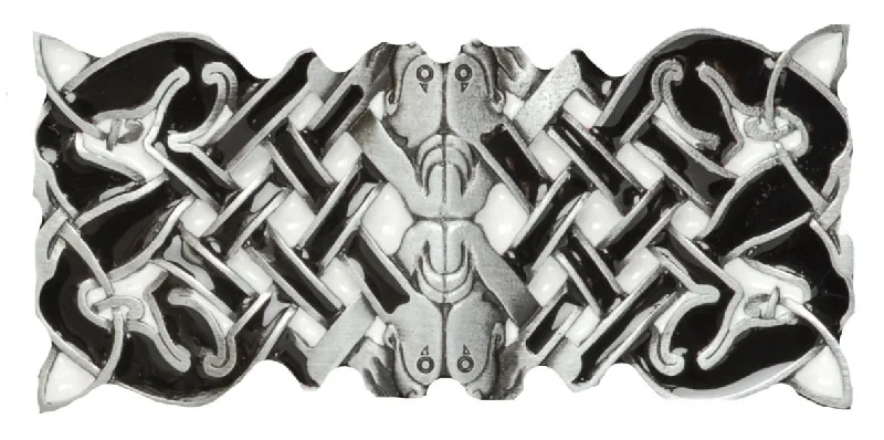 Celtic Oblong Black Belt Buckle