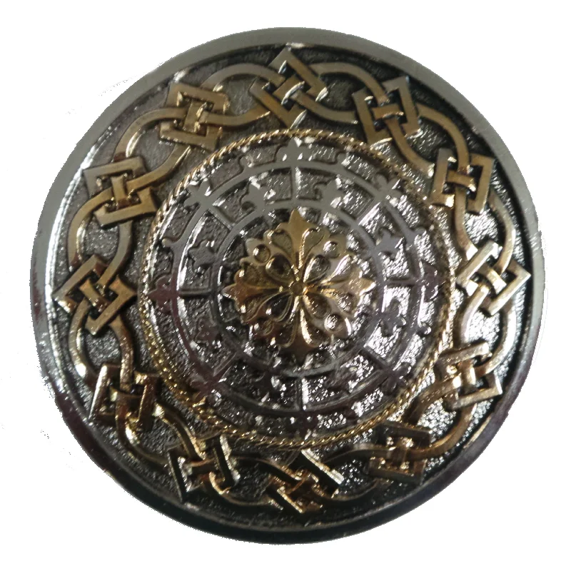 Celtic Round Border Design Belt Buckle