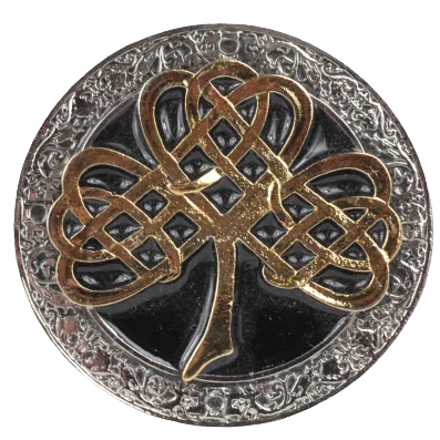 Celtic Tree Gold Silver Belt Buckle