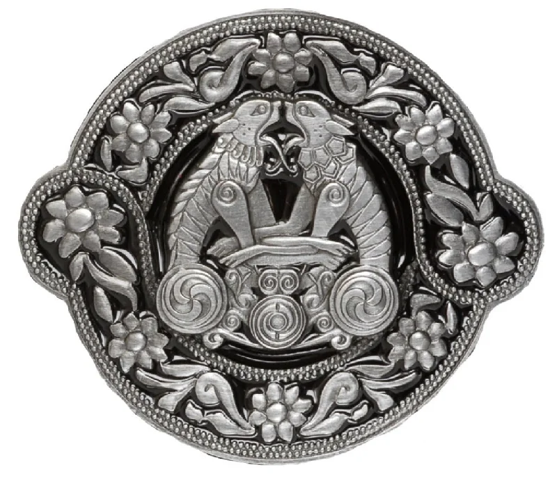 Celtic Twin Dragons Belt Buckle