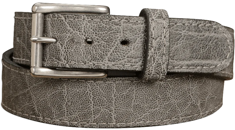 Men's Charcoal Gray Elephant Max Thickness Gun Belt