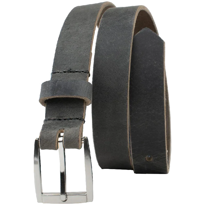 Child's Smoky Mountain Distressed Leather Belt (Gray) by Nickel Smart®