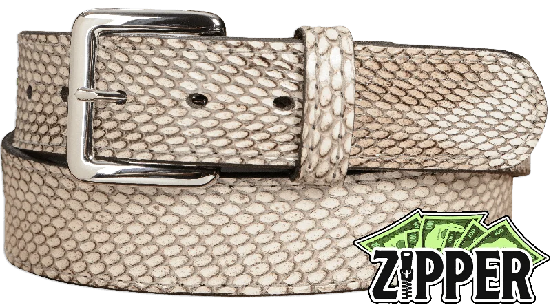 Indonesian Spitting Cobra Money Belt With 25" Zipper