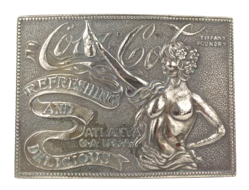 Coca Cola Tiffany Foundry Belt Buckle