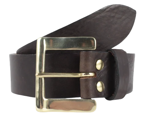 1.5 Inch Wide Leather Jean Belt