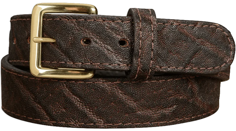 Men's Dark Brown Elephant Leather Belt