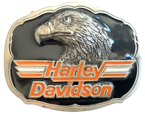 Harley Davidson Eagle Head Black Belt Buckle