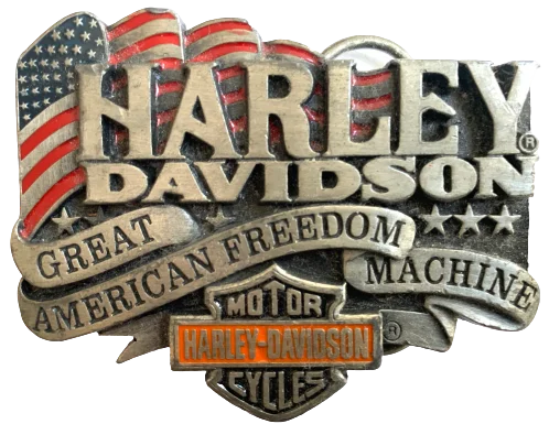 Harley Davidson Great American Freedom Machine Belt Buckle