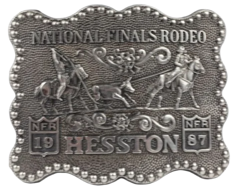 Hesston National Finals Rodeo 1987 NFR Belt Buckle