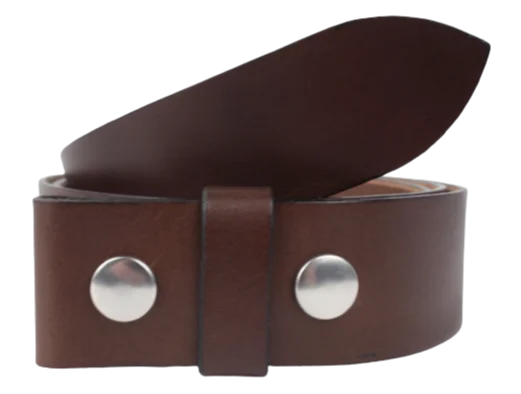 Interchangeable 1 Inch (25mm) Leather Belt Strap in Chestnut