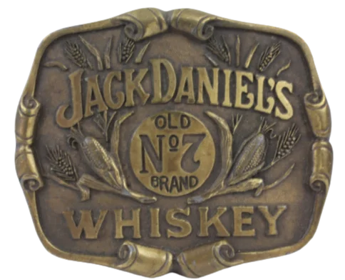 Jack Daniels Distillery Old No 7 Brand Whiskey Belt Buckle