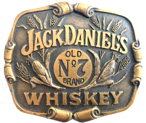 Jack Daniels Old No 7 Brand Whiskey Belt Buckle