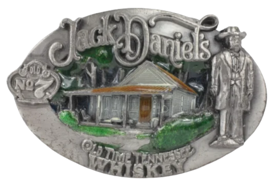 Jack Daniels Old No 7 Old Time Tennessee Whiskey Belt Buckle