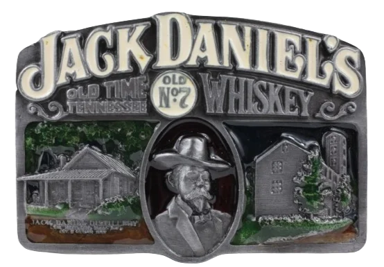 Jack Daniels Old No 7 Old Time Whiskey Belt Buckle