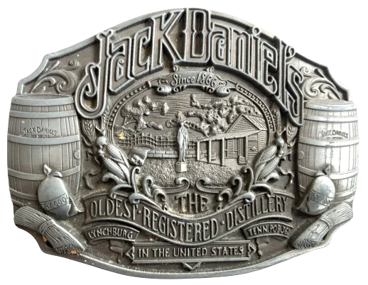 Jack Daniels Oldest Registered Distillery Belt Buckle