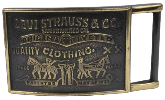 Levi Strauss & Co Brass Belt Buckle