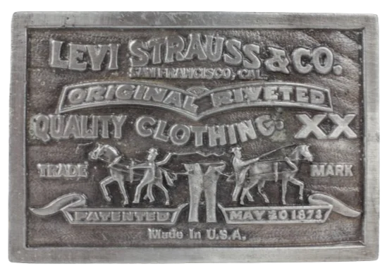 Levi Strauss & Co Jeans May 20th 1873 Belt Buckle