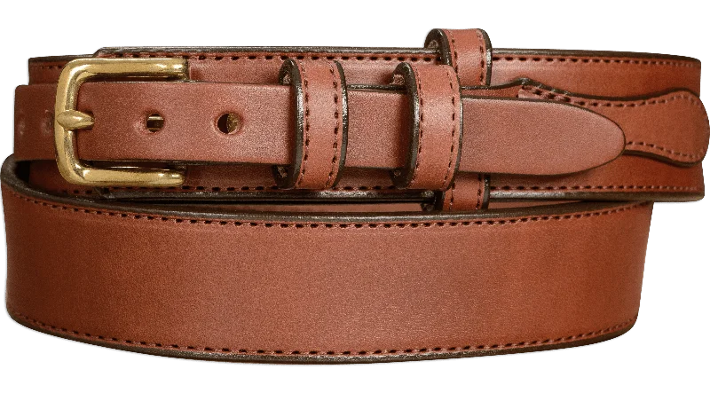 The Walker: Medium Brown Stitched Ranger 1.50"