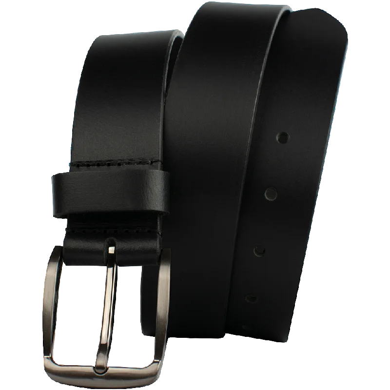 Millennial Black Leather Belt by Nickel Zero®