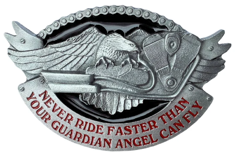 Never Ride Faster Belt Buckle