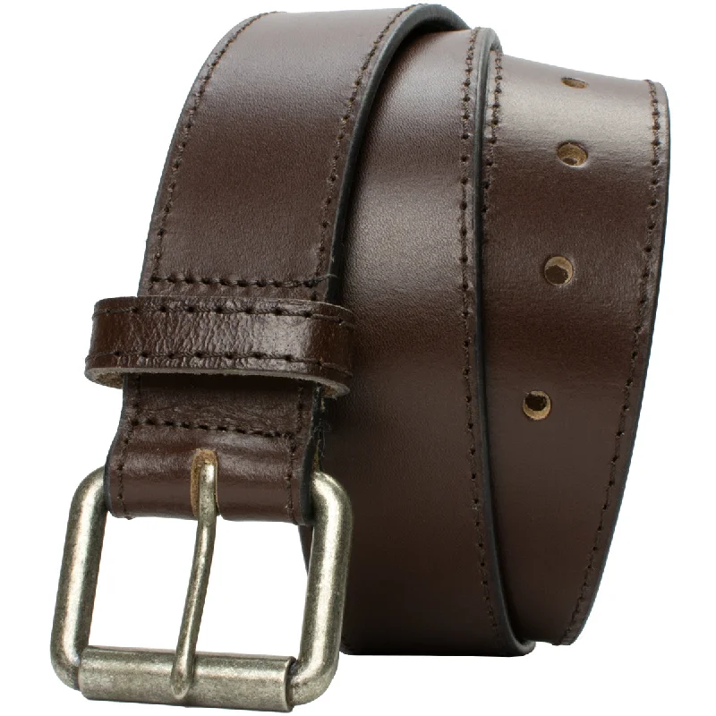 Outback Brown Leather Belt by Nickel Zero®