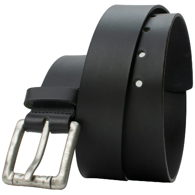 Pathfinder Black Leather Belt by Nickel Zero®