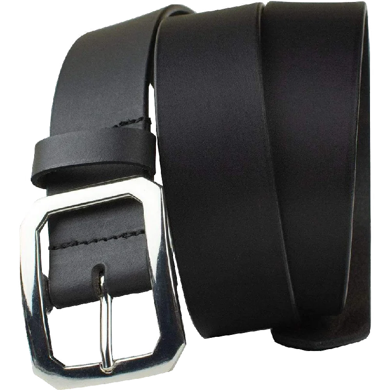 Peacekeeper Black Leather Belt by Nickel Zero®