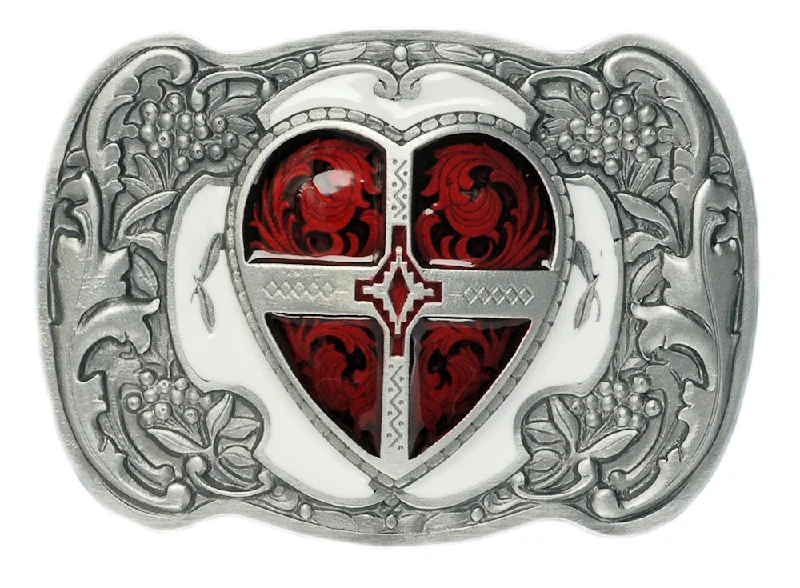 Red Heart Belt Buckle