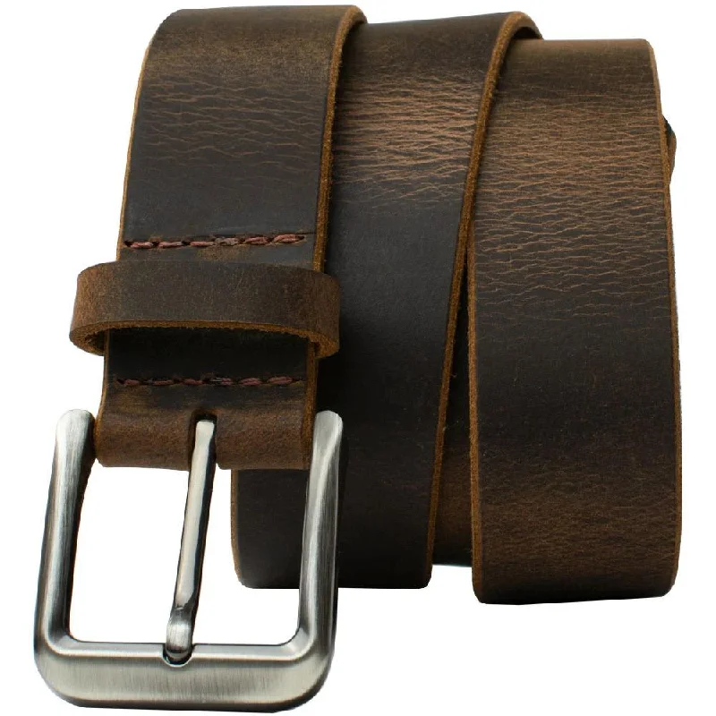 Roan Mountain Distressed Leather Belt by Nickel Smart®