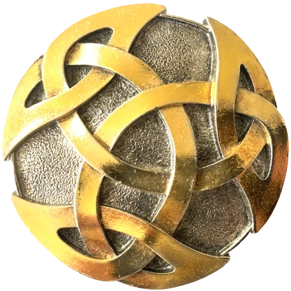 Round Celtic Intertwine Belt Buckle