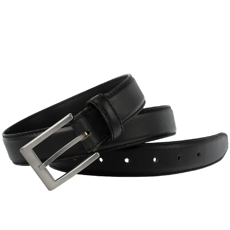 Silver Square Titanium Black Belt by Nickel Smart®