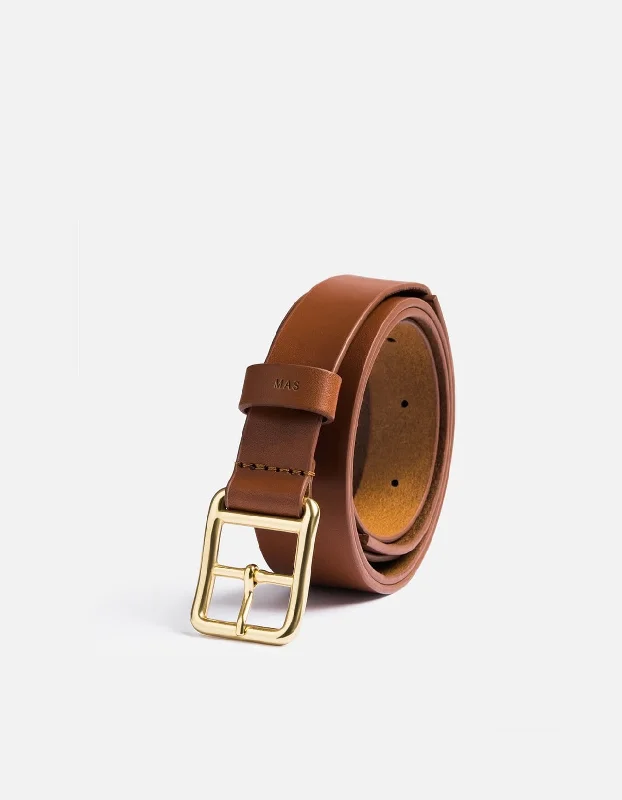 Skinny Belt, Cognac Leather