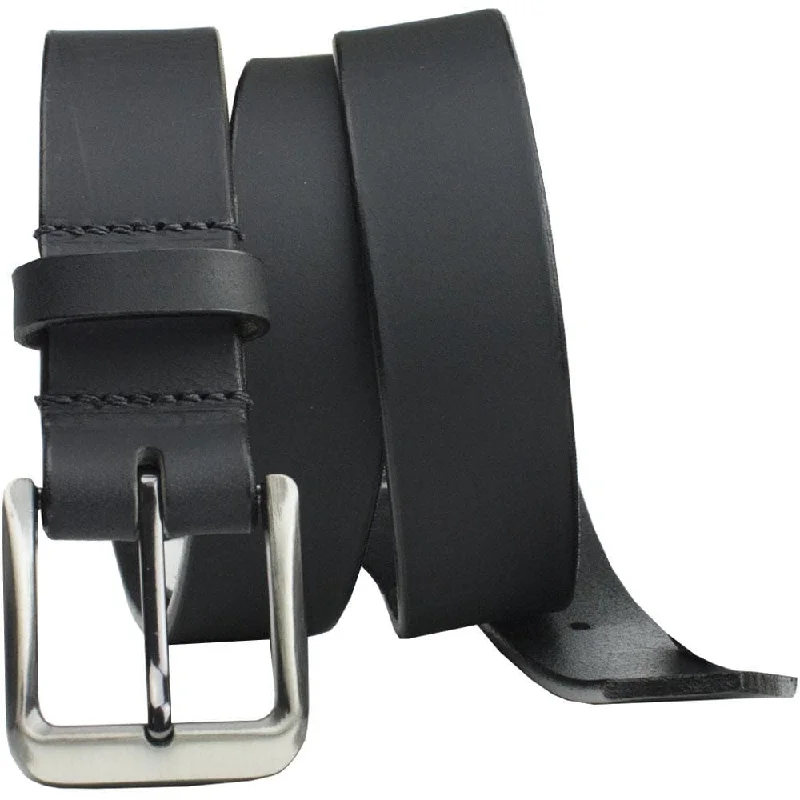 Smoky Mountain Black Leather Belt by Nickel Smart®