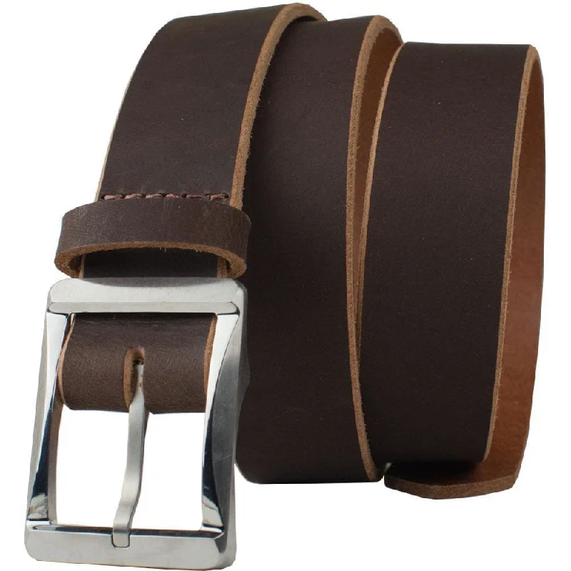 Titanium Work Belt II (Brown) by Nickel Smart®