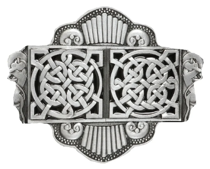 Twin Celtic Circles Belt Buckle