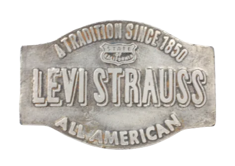 Vintage Levi Strauss A Tradition Since 1850 All American Belt Buckle