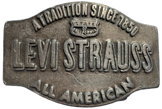 Vintage Levi Strauss A Tradition Since 1850 Belt Buckle